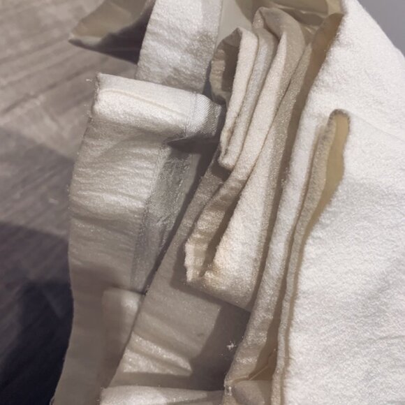 White Asymmetric-Neck Mermaid Gown - Picture 12 of 14